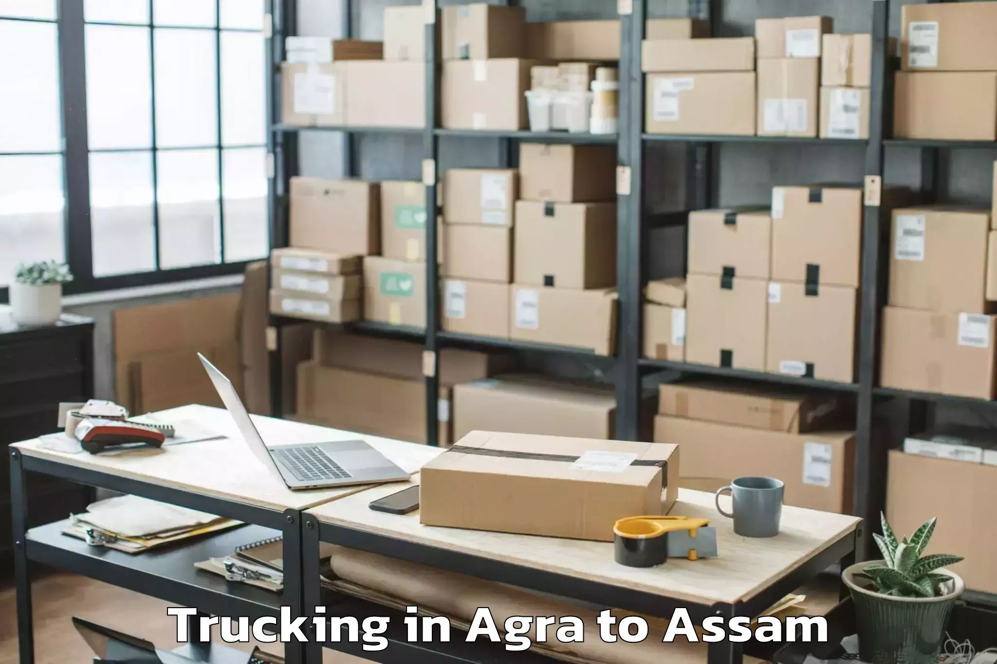 Easy Agra to Raha Trucking Booking